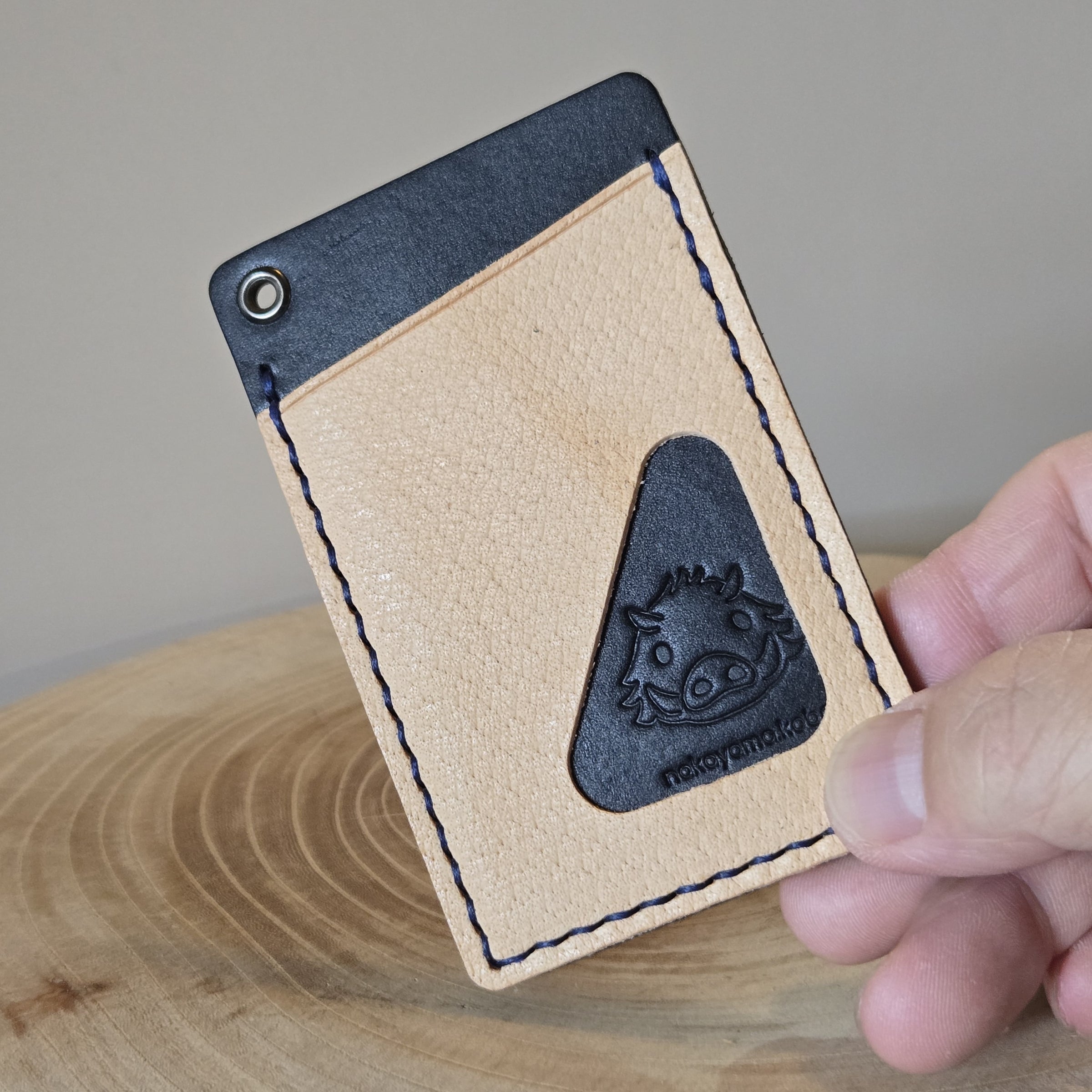 ☆3かくパスケース☆ ジビエレザー イノシシ革 | 中山工房