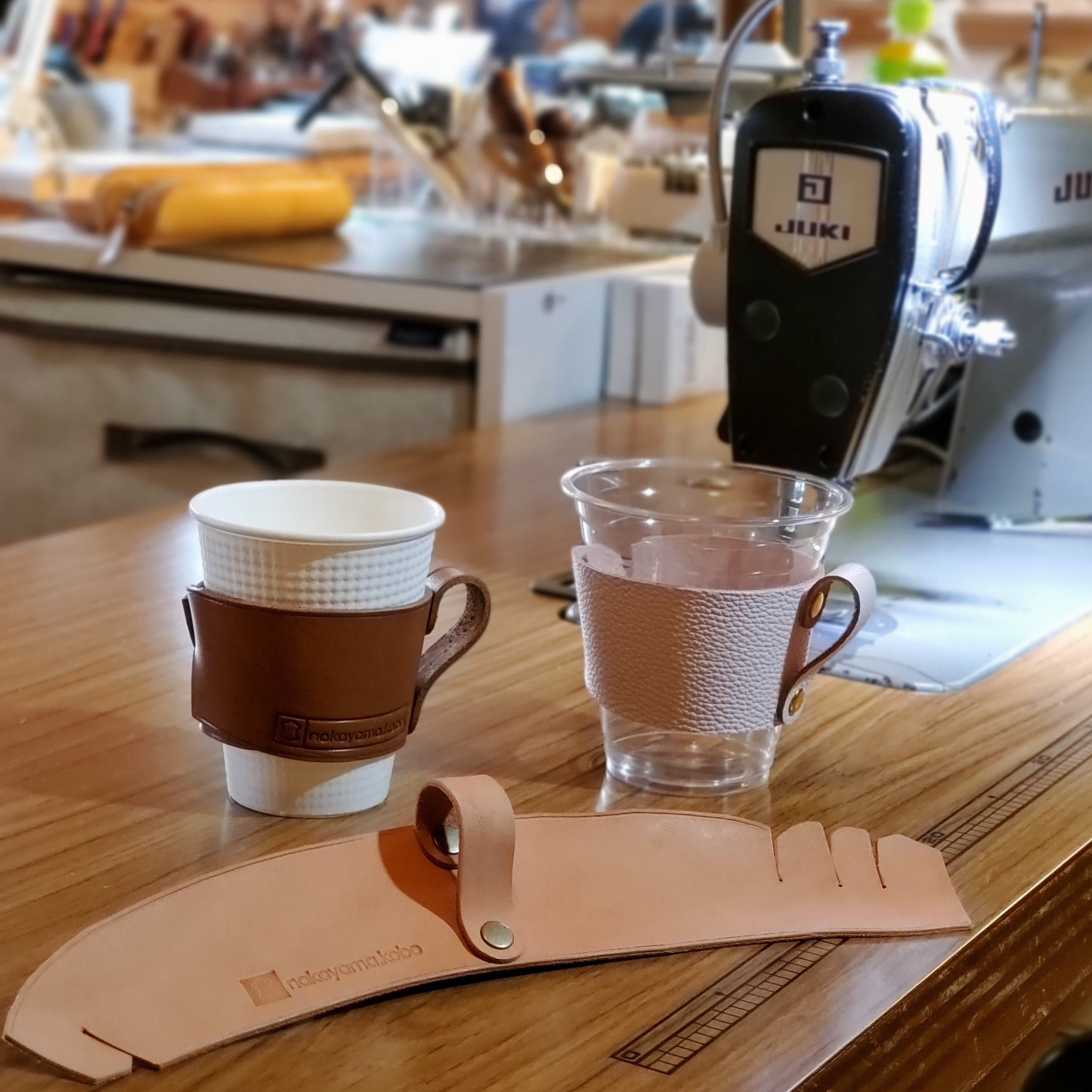 新品】山のうつわ CUP + レザースリーブ（山のうつわdemi
